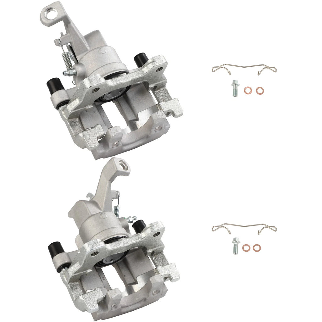 Set of 2 Rear Brake Calipers with Bracket for Jaguar S-Type (2005–2008)