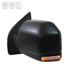Replacement Black Textured Driver Power Door Mirror w/Heated Glass w/Turn Signal