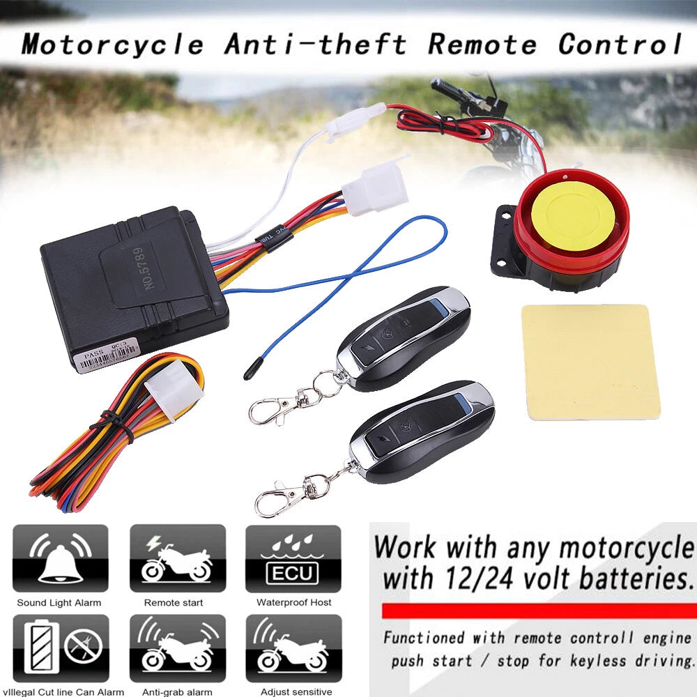 Anti-theft Security Alarm for Scooter ATV (12V)