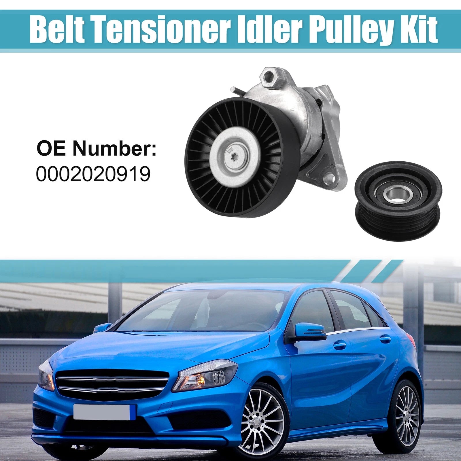 Belt Tensioner Pulley Assembly Set No.0002020919 for Mercedes-Benz C280 C320 (1997–2005)