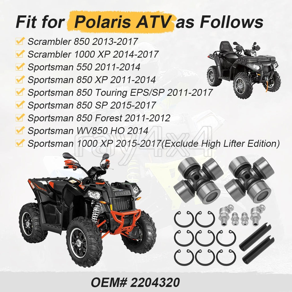 Front Drive Shaft U-Joint for Polaris Sportsman XP 1000 Touring (2015–2017)