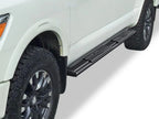 Set of 2 Black Nerf Bars for Nissan Titan Crew Cab (2004–2024)