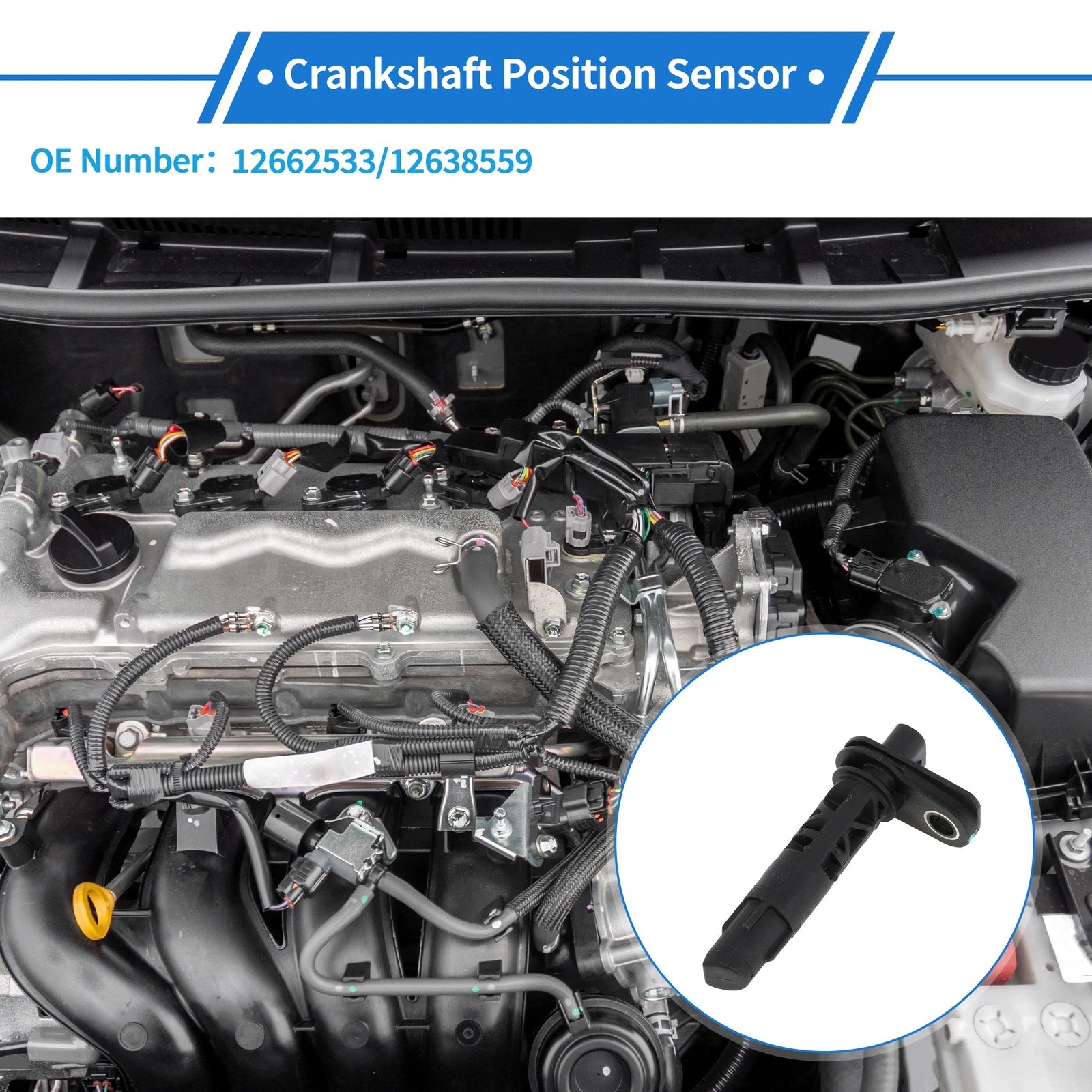 Crankshaft Position Sensor for Chevy Cruze 1.4 (2017–2019) No. 12662533