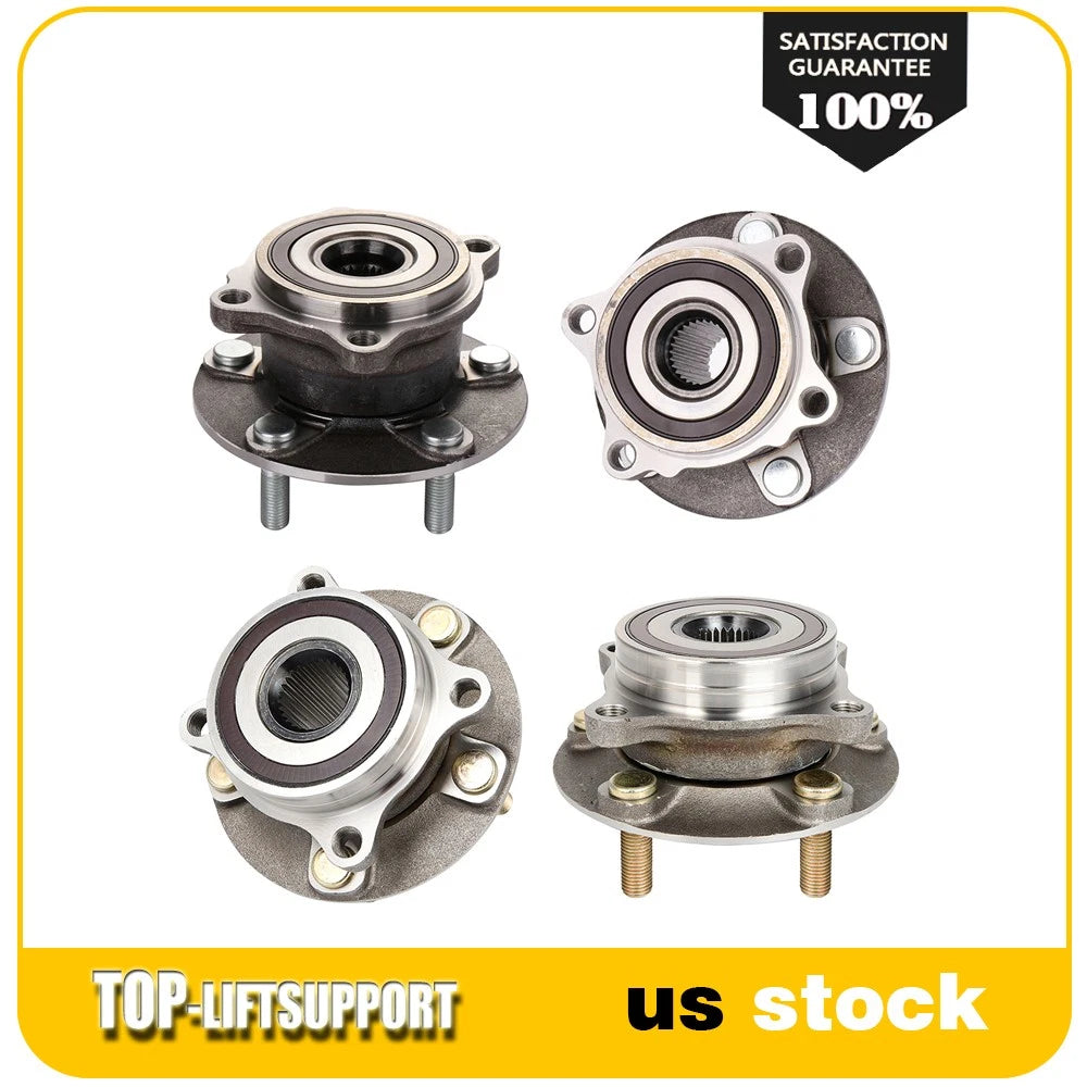 Set of 4 Wheel Hub & Bearing Assembly for Mitsubishi Lancer (2008–2015) AWD