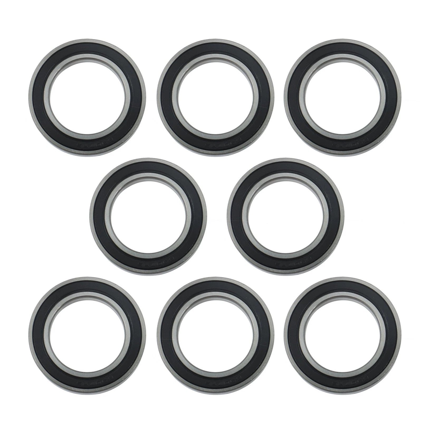 Set of 10 Deep Groove Ball Bearings 35x55x10mm Double Rubber Seals
