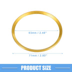 Wheel Hub Center Cover Rings for Honda Civic 2016-2021 Gold Tone (Set of 4)