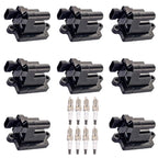 8X Ignition Coils + 8X Spark Plugs for Chevy Silverado 1500 GMC Hummer H2 (2003–2007)