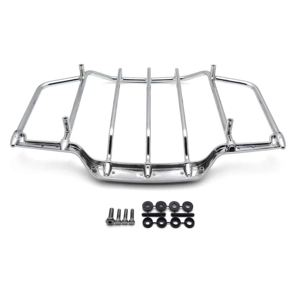 Chrome Air Wing Tour Pak Luggage Rack Rail for Harley Touring (FLHT FLHX FLHR FLT)