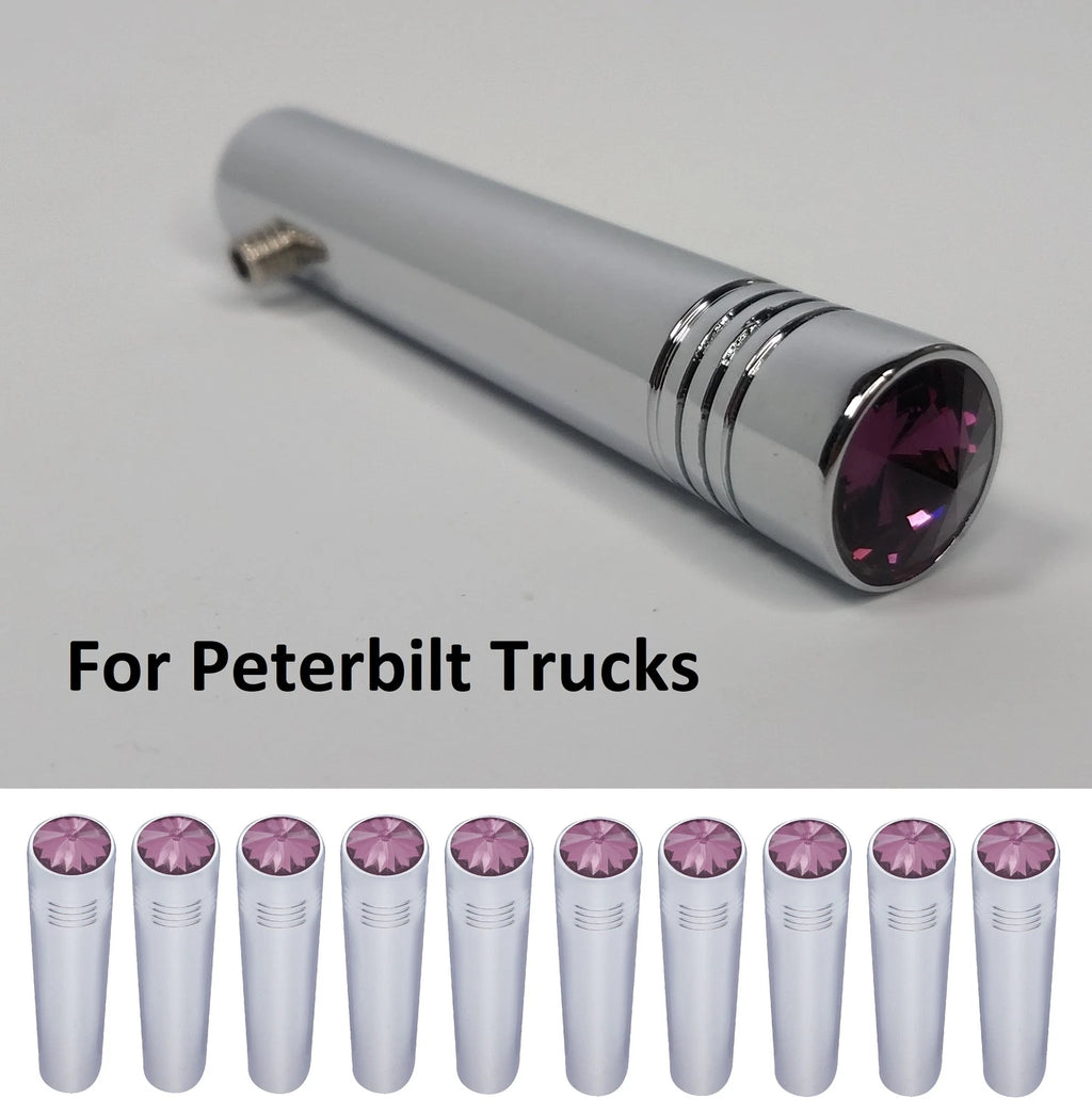 (10) Purple Toggle Switch Extension 2-1/4 in Chrome for Peterbilt (2012–2022)