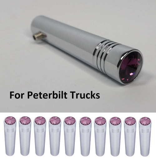(10) Purple Toggle Switch Extension 2-1/4 in Chrome for Peterbilt (2012–2022)