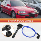 Set of 4 Spark Plug Wire Ignition Coil Cables No. 32722PM6B00 for Honda Civic CRX (1988)
