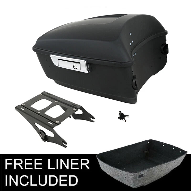 Matte Black King Trunk Mount for Harley Touring Electra Street Glide (2014–2026)