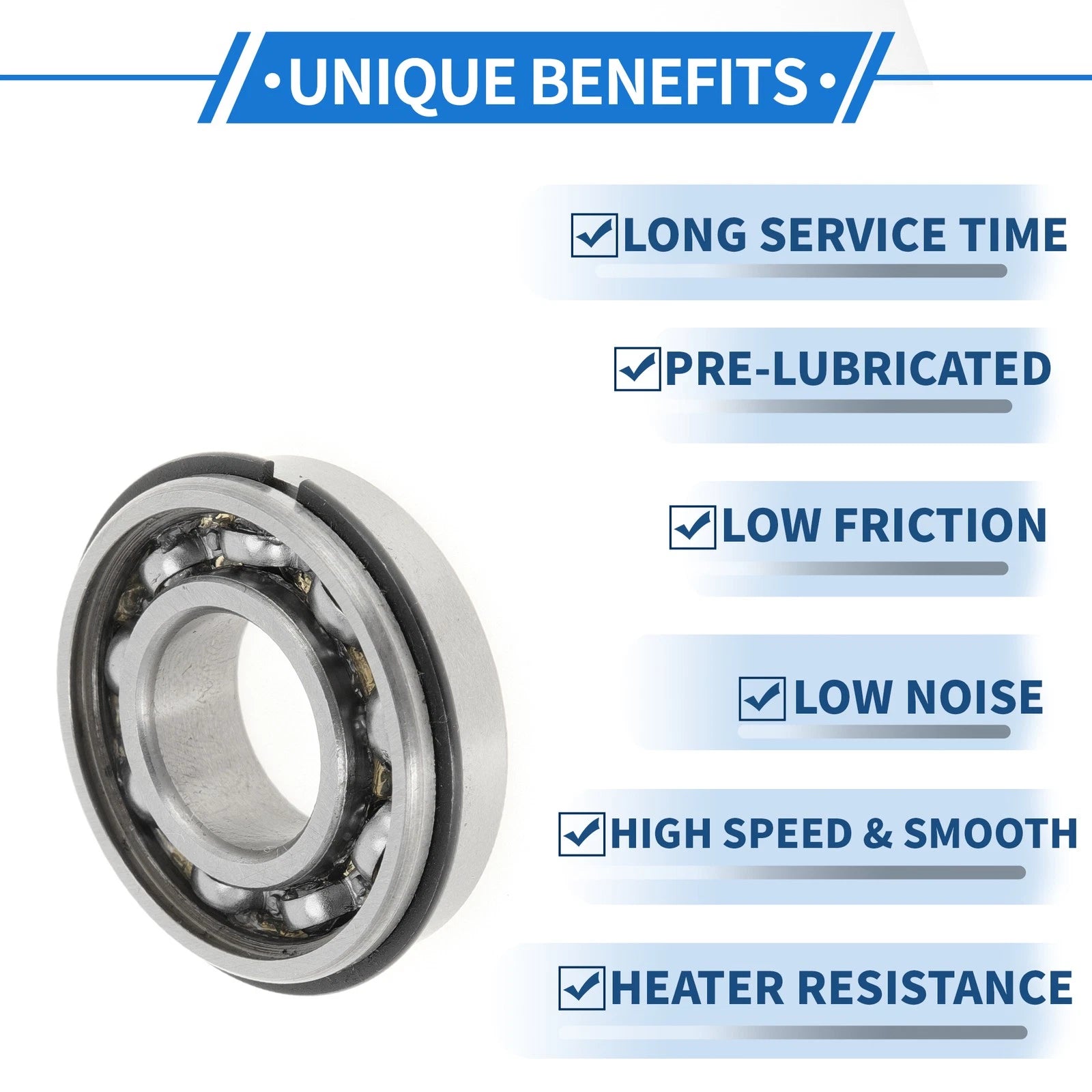 6002NR Deep Groove Ball Bearing for Scooter Skateboard Wheel (15x32x9mm)