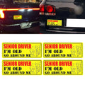 Elderly Driver Car Magnet Reflective Bright Senior Driver Signs (2020–2024)