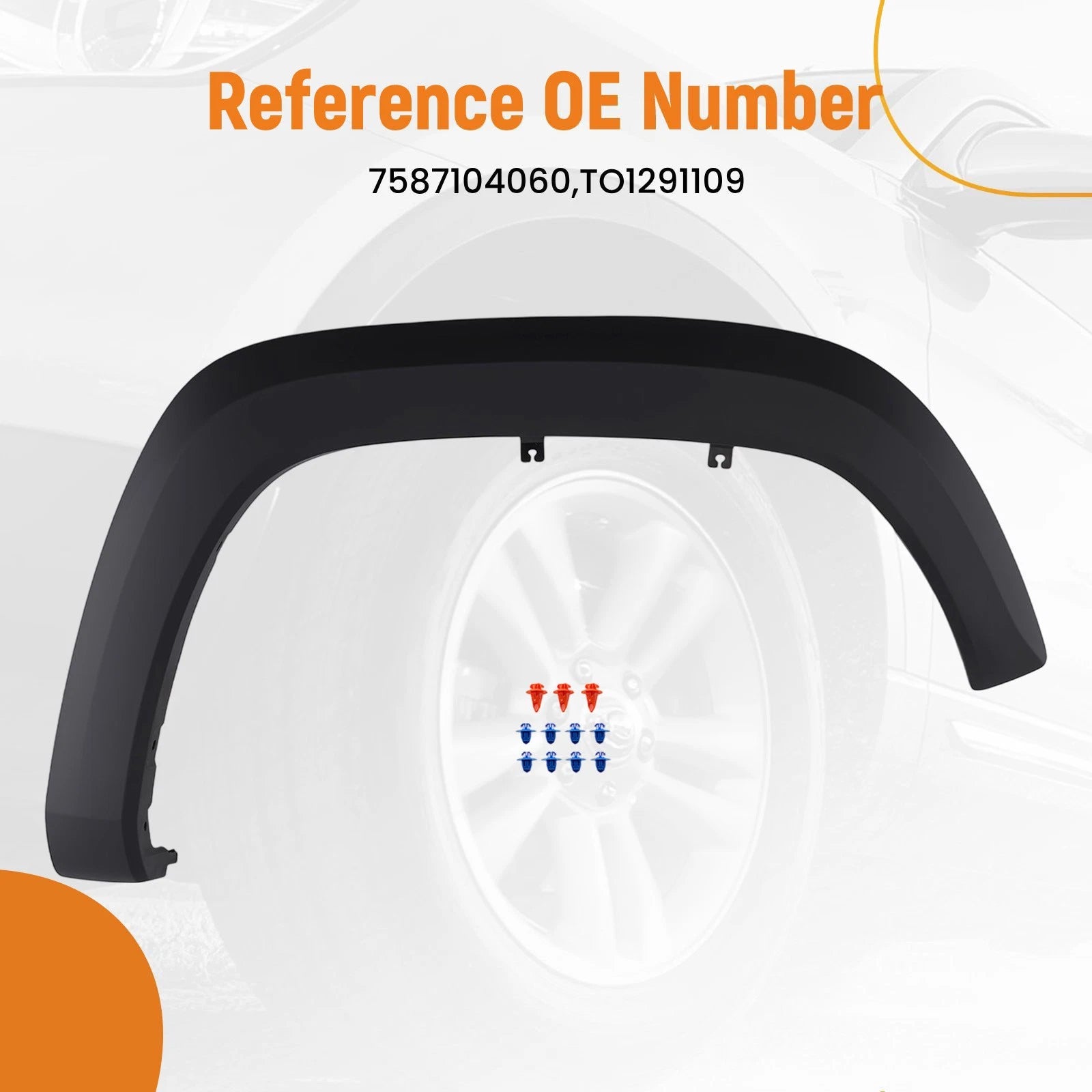 1x Right Front Wheel Arch Flare for Toyota Tacoma (2016–2023) 7587104060