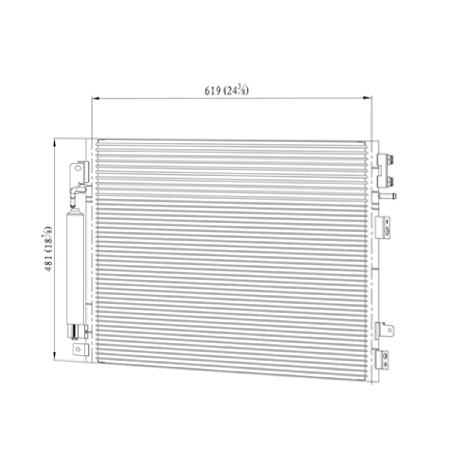 Replacement Condenser w/ Oil Cooler for Honda Accord (2013–2017)