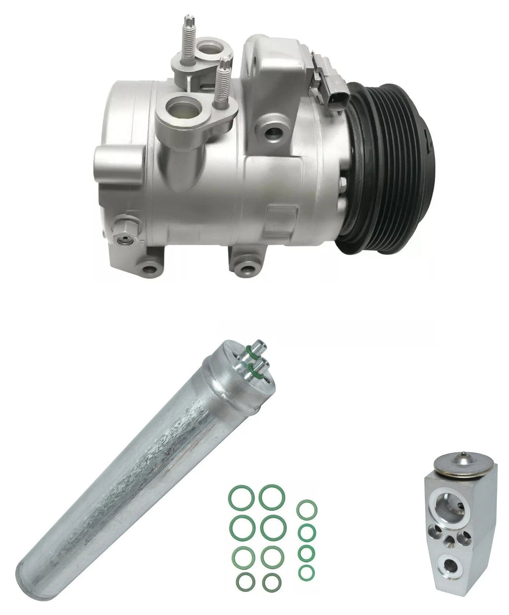 AC Compressor Kit Replacement for Ford Mustang 5.0L 5.2L V8 (2016–2017)