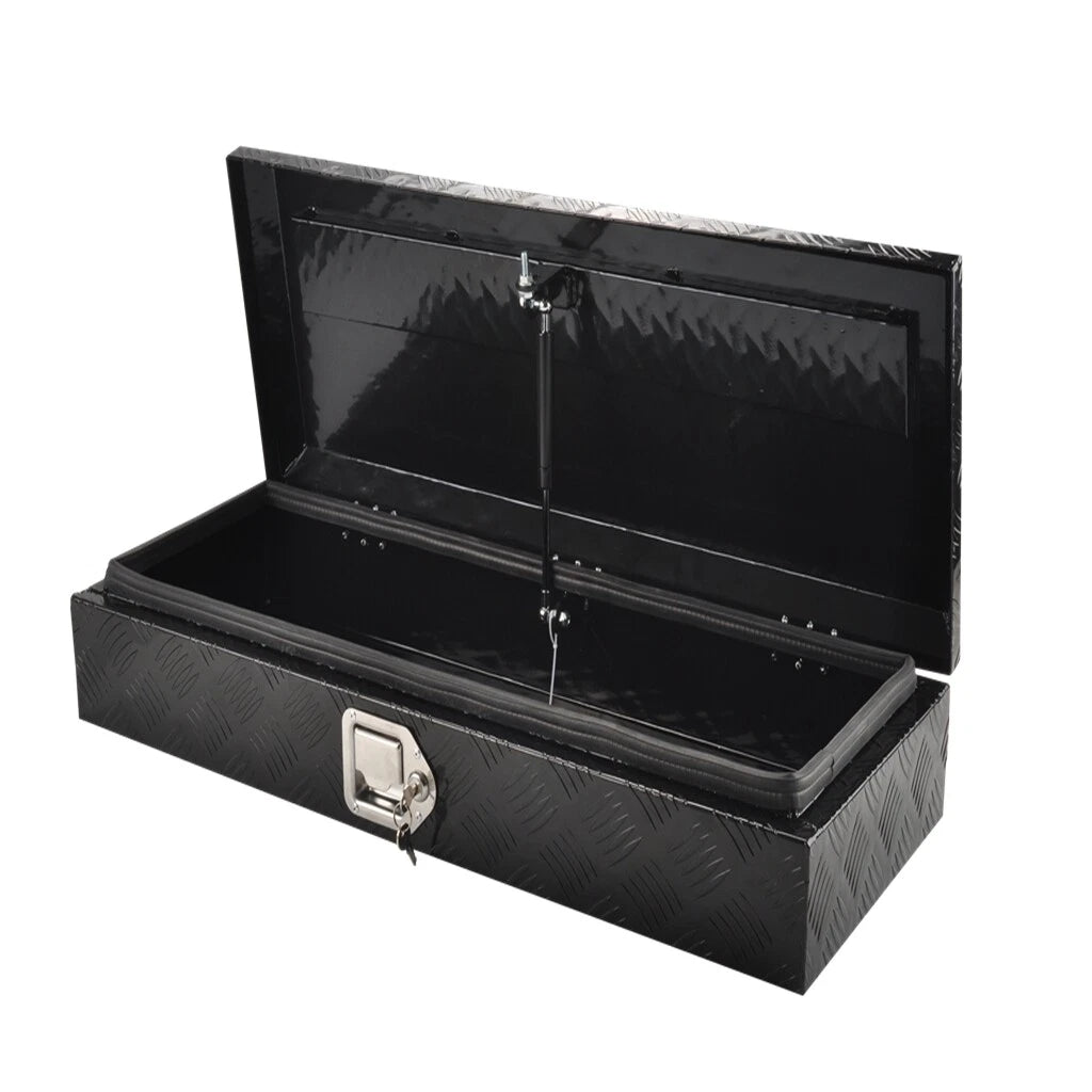 Toolbox for Pickup Trailer Truck Bed (35"x13"x6.4") Aluminum with Lock