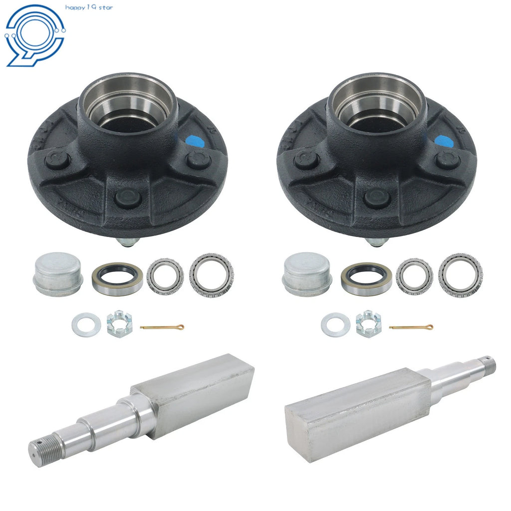 Trailer Hub Kit with Bearings for 5 on 4.5" Trailers (11")