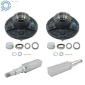 Trailer Hub Kit with Bearings for 5 on 4.5" Trailers (11")