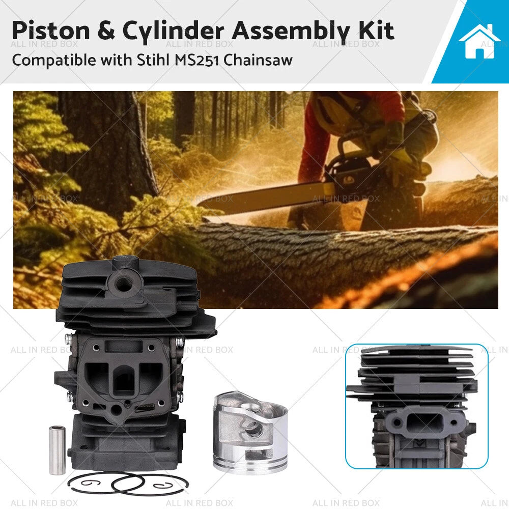 Piston & Cylinder Kit 44mm for Stihl MS251 (2011–2023) 1143 020 1207