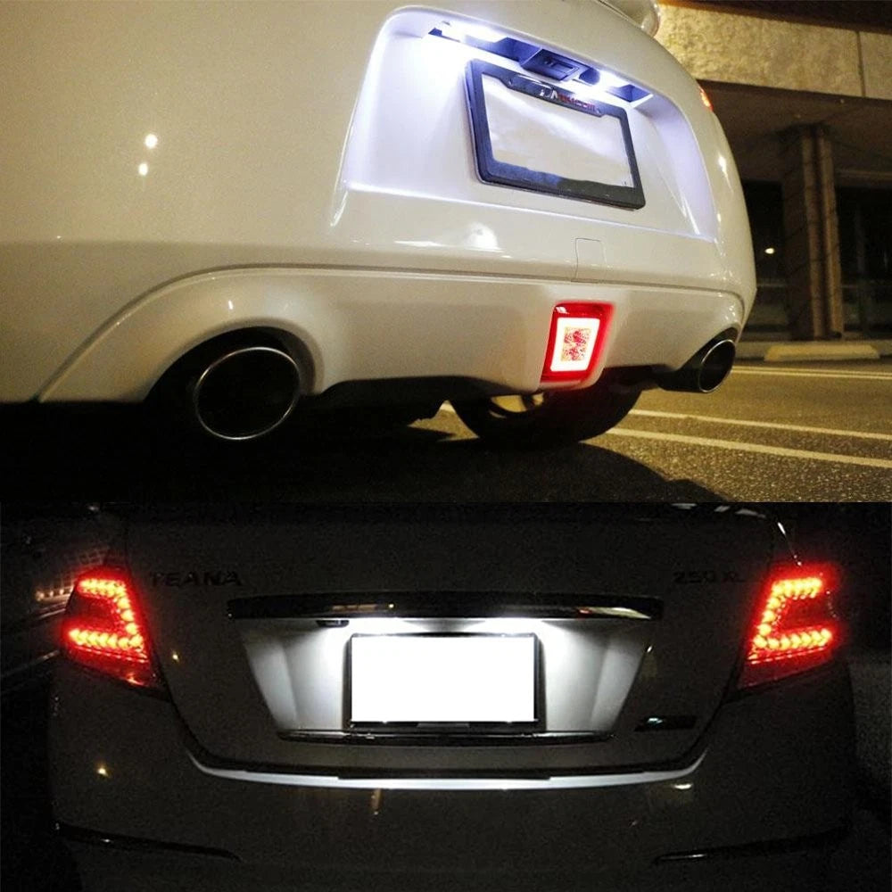 2PC White LED License Plate Light for Nissan 350Z G35 G37 Sentra 370Z GT-R