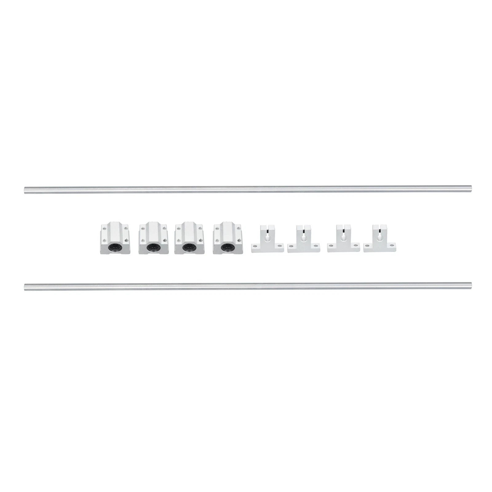 Set of 4 Linear Motion Rods with Bearings for Universal Applications