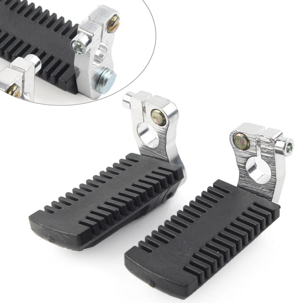 Foot Pegs Rest Pedals w/ Clamps for 43cc 47cc 49cc Pocket Dirt Bike (No Year)