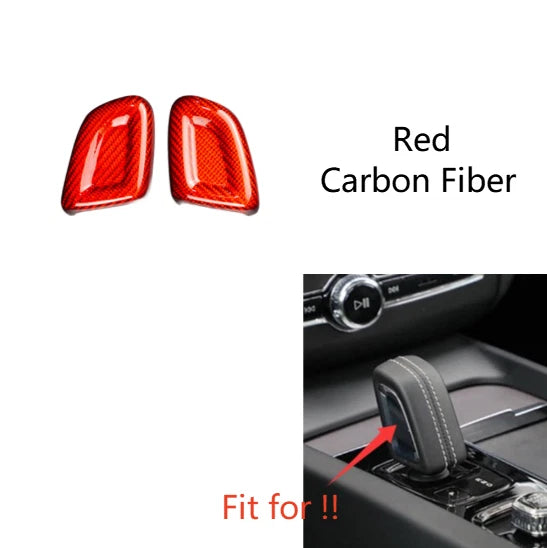 Carbon Fiber Shift Knob Cover for Volvo XC60 (2022–2026)