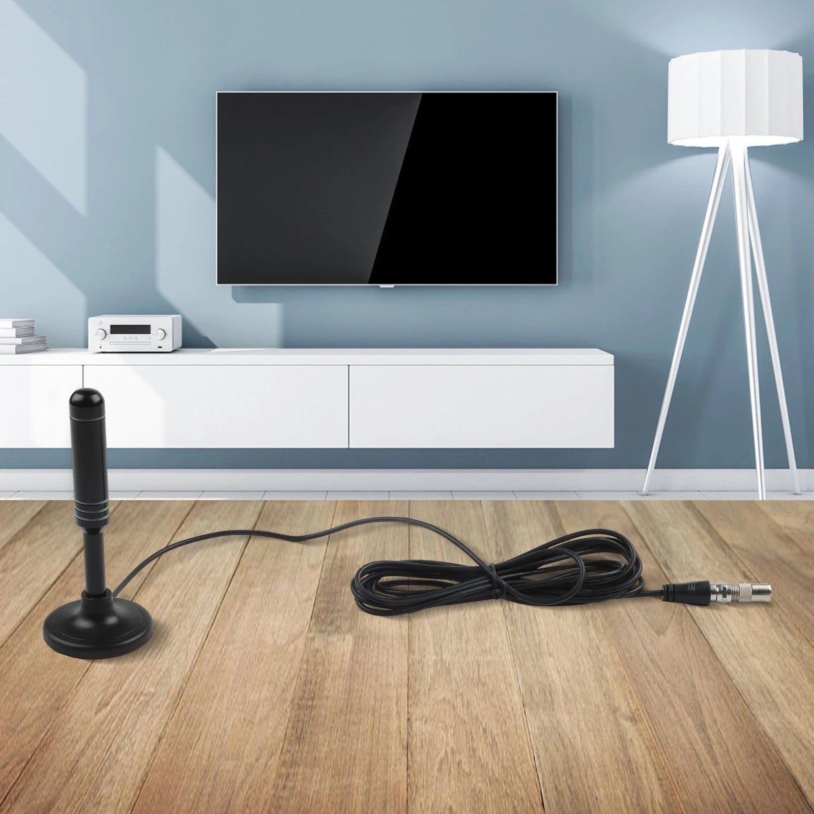 TV Antenna with Coaxial Connection for HD Signals