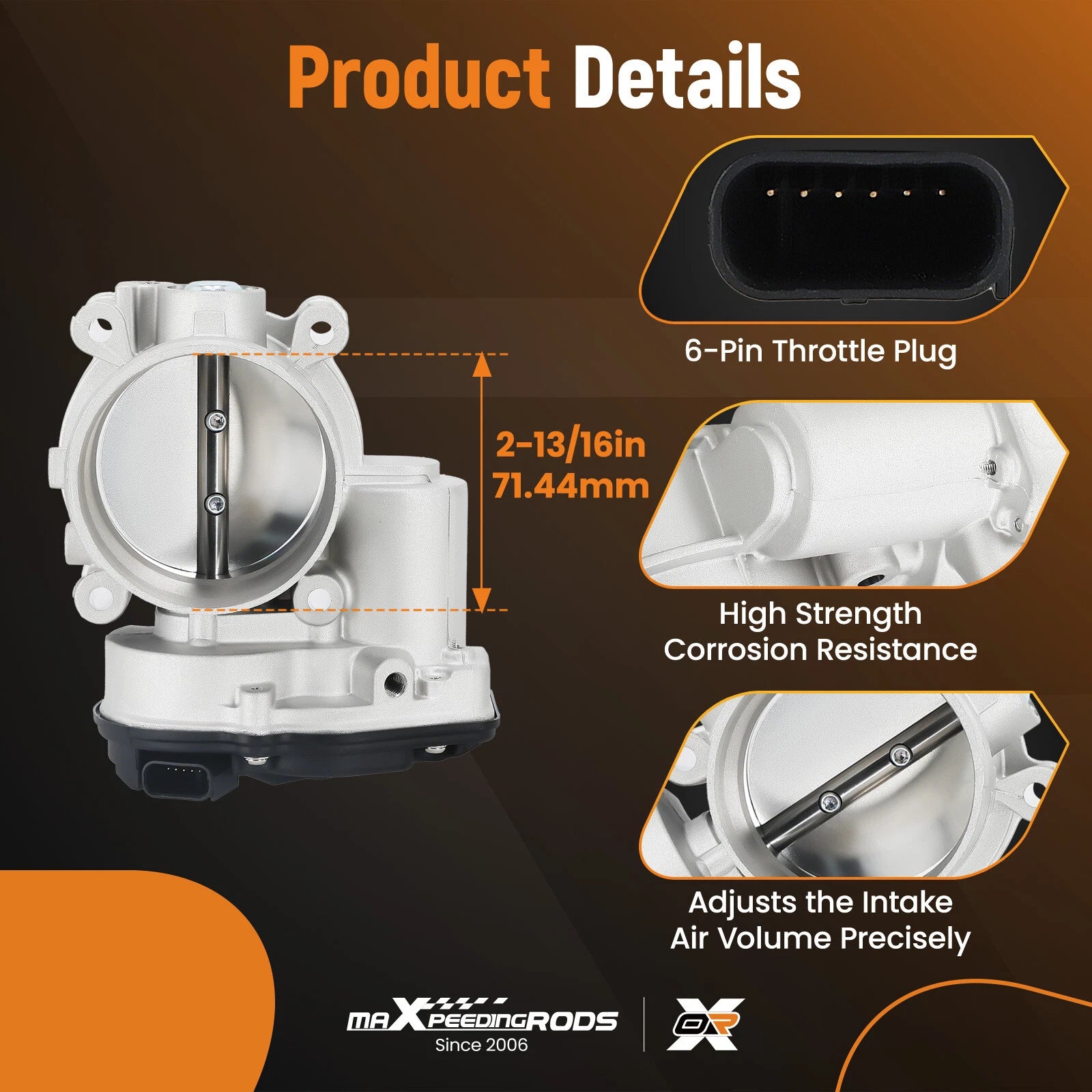 Throttle Body for Ford Edge Explorer F-150 Taurus (2011-2019)