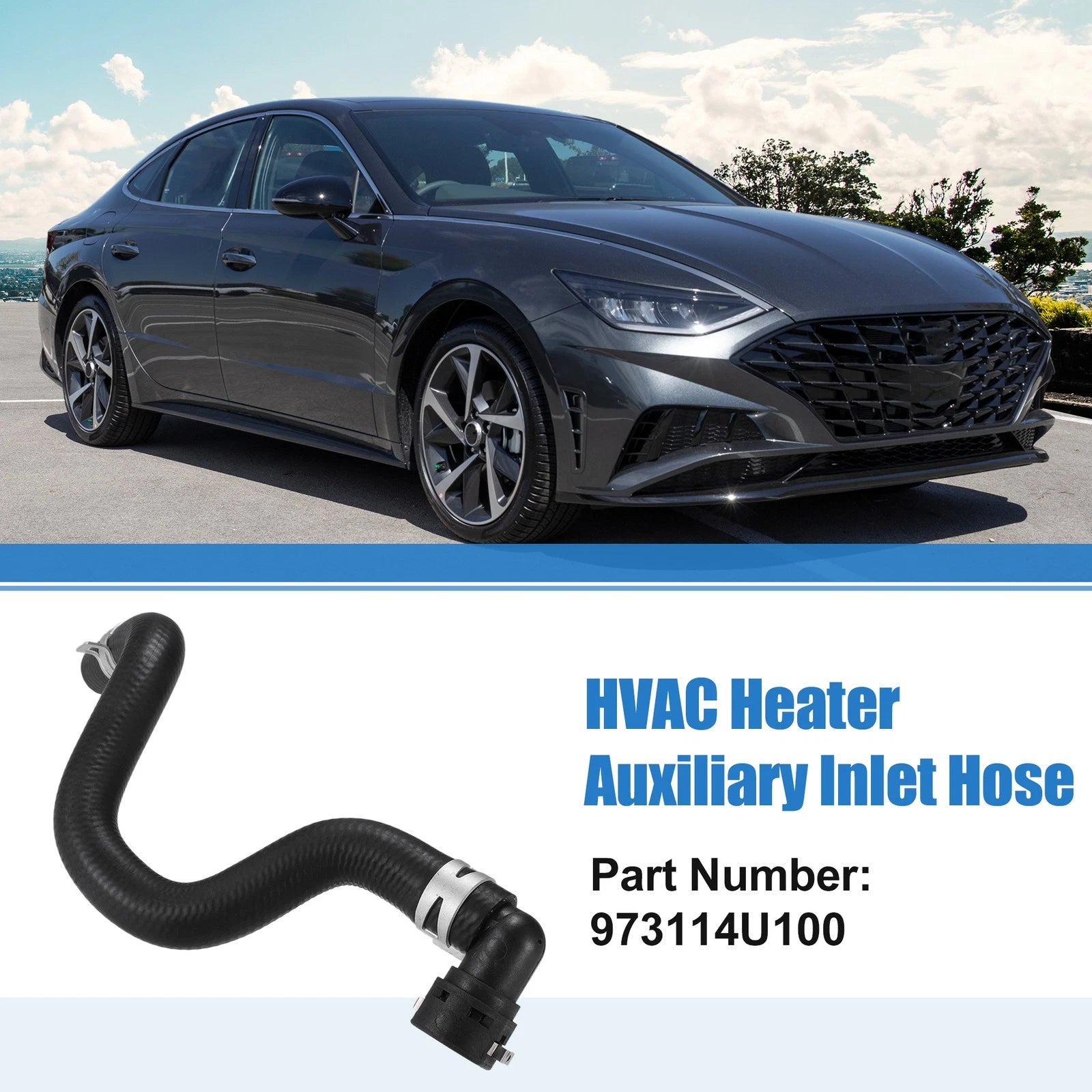 Set of 1 Water Inlet Hose for Hyundai Sonata (2012–2015) No. 973114U100