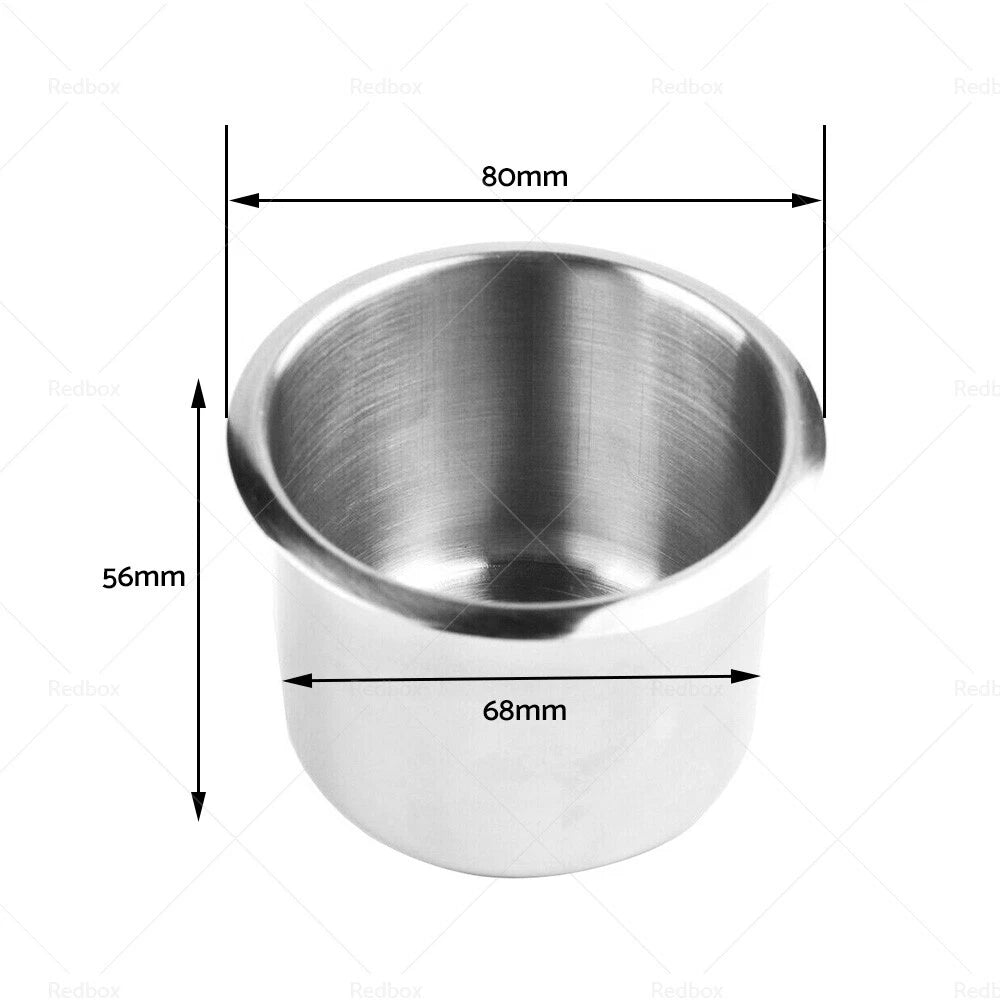 2X Stainless Steel Cup Drink Holder for Marine Car Truck Camper RV Boat