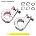 1.25" Engine Crash Bar Foot Peg Mount Clamp for Harley Dyna
