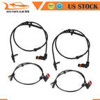 Set of 4 ABS Wheel Speed Sensors for Mercedes-Benz S500 S550 S600 S63 S65 (2000–2013)