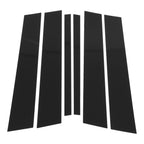 6 Pcs Door Pillar Window Trim for BMW X1 (2009–2015) Black