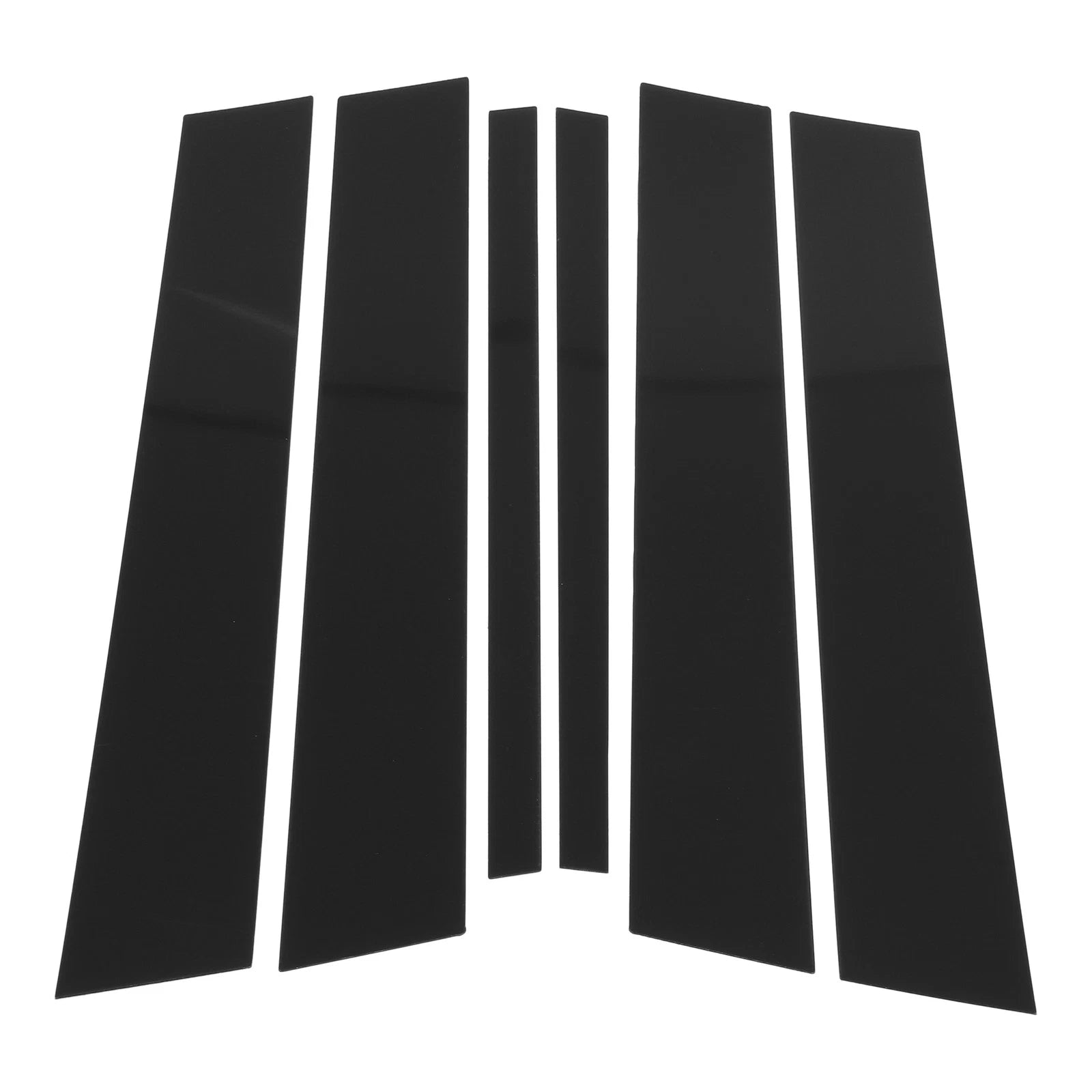 6 Pcs Door Pillar Window Trim for BMW X1 (2009–2015) Black