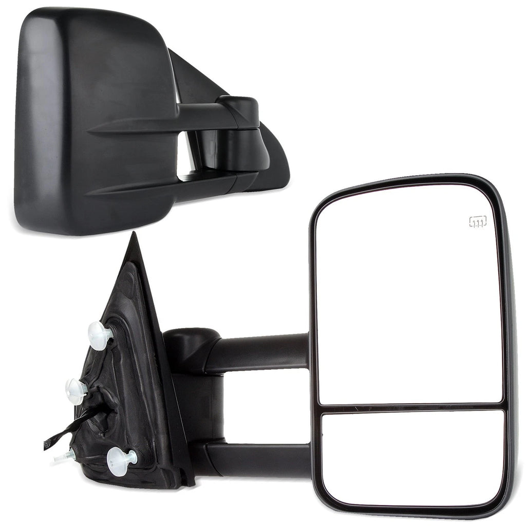Pair Power Heated Towing Mirrors for Chevrolet Silverado/Sierra (2014–2018)