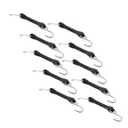 Set of 4 6" Heavy Duty Rubber Tarp Straps Tie Down Bungee Cords with Hooks