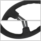 NRG 350mm Deep Dish Alcantara Grip Steering Wheel for Universal Fit (2010–2023)