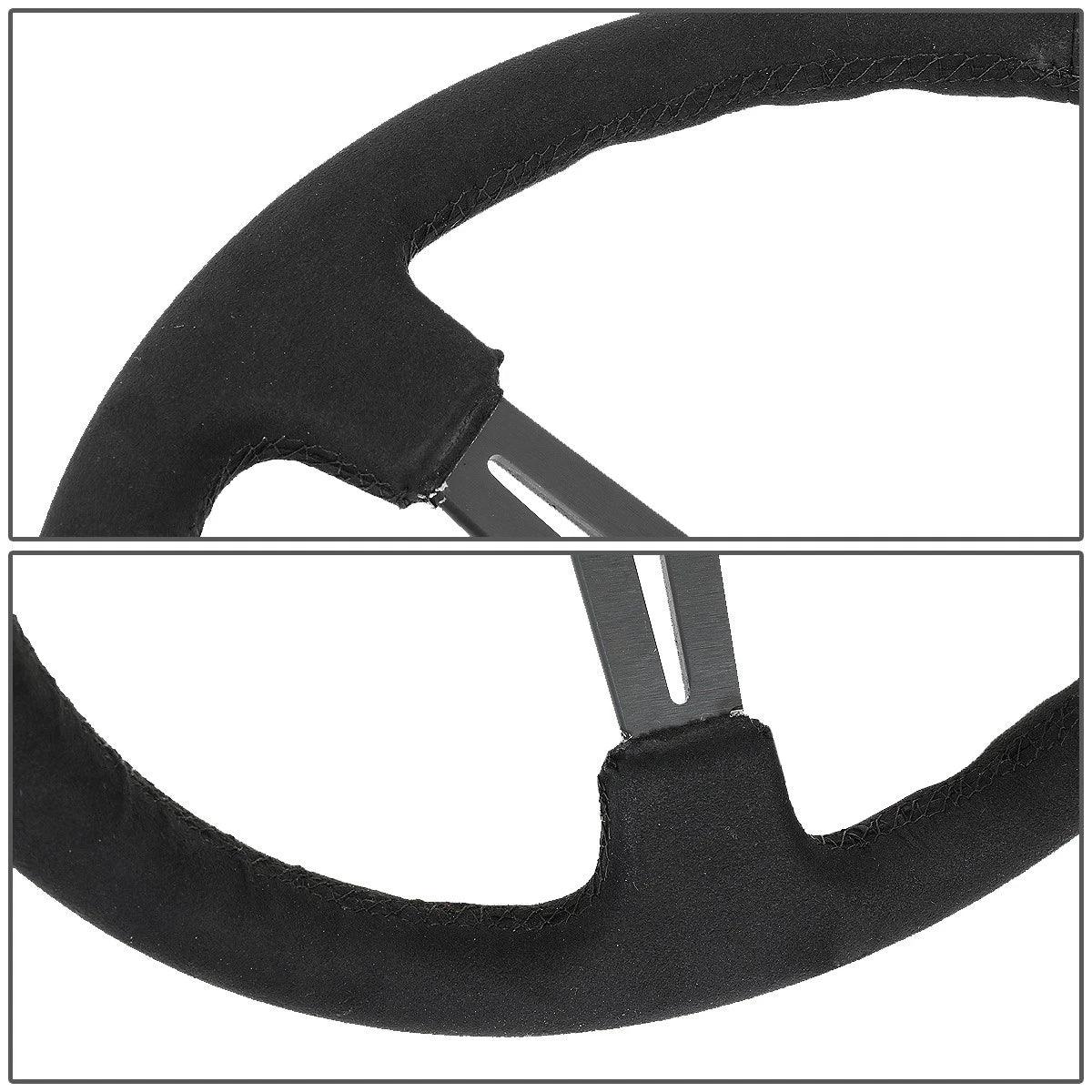 NRG 350mm Deep Dish Alcantara Grip Steering Wheel for Universal Fit (2010–2023)