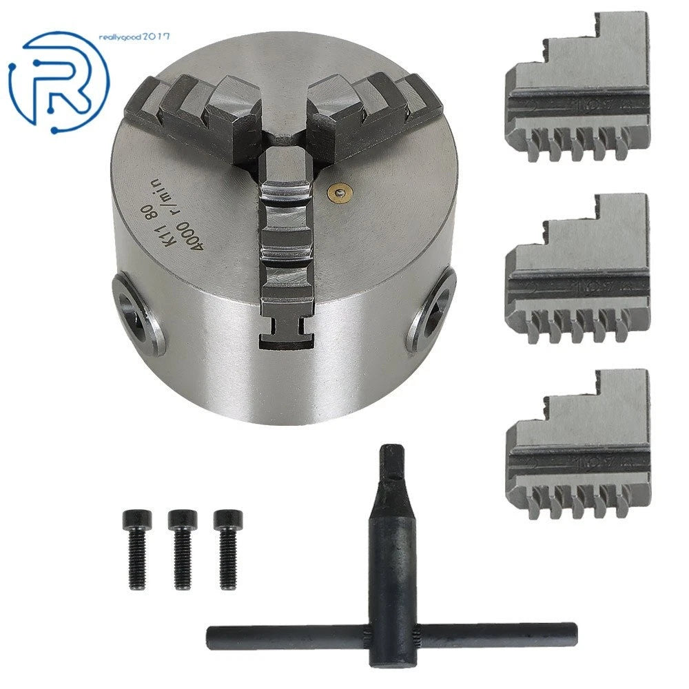 3" 3 Jaw Self-Centering Lathe Chuck for K11-80