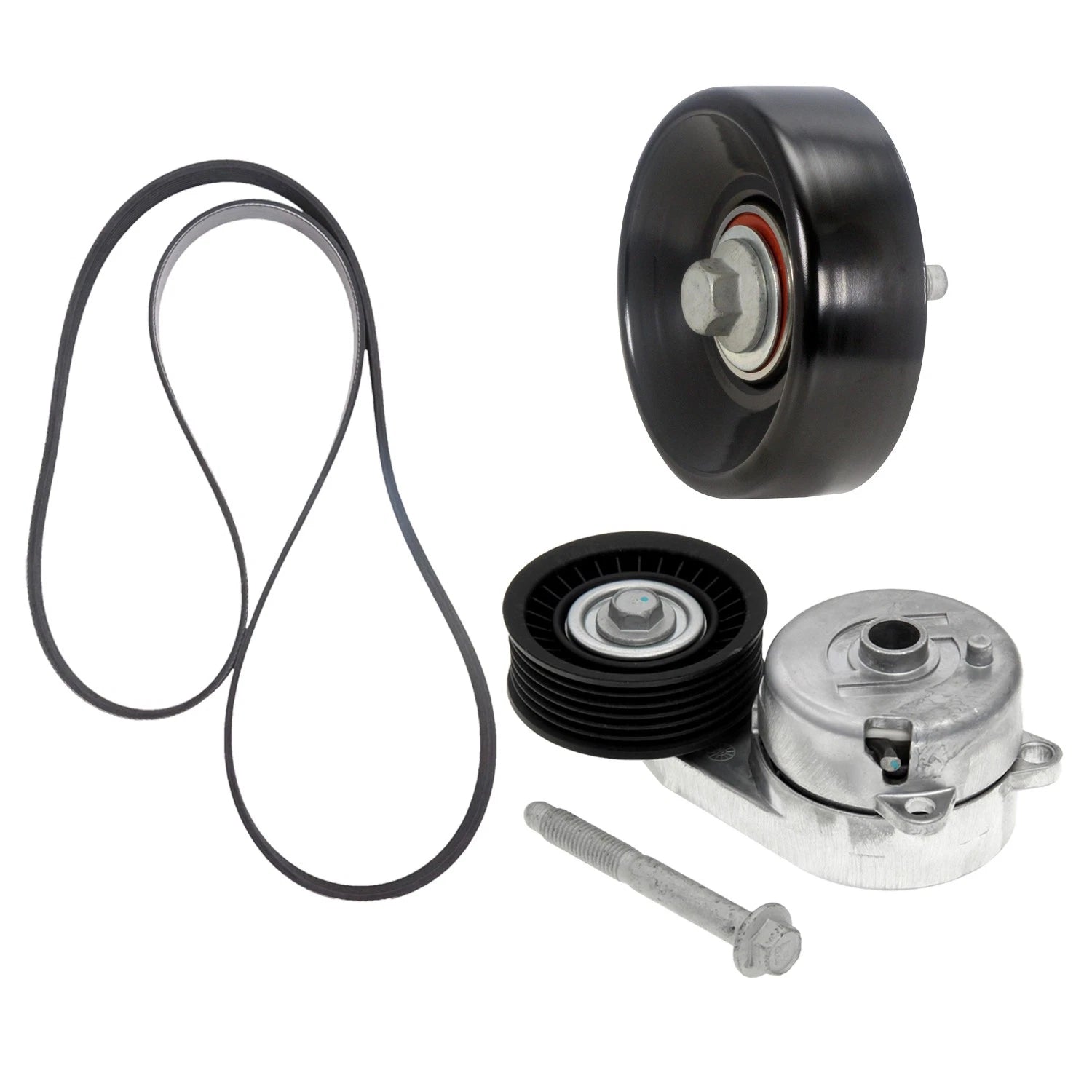 Drive Belt Idler Pulley Tensioner Kit for Chevrolet Express 2500 (2003–2023)