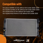 Aluminum Engine Cooling Radiator for Toyota Corolla (2022–2023) TO3010377