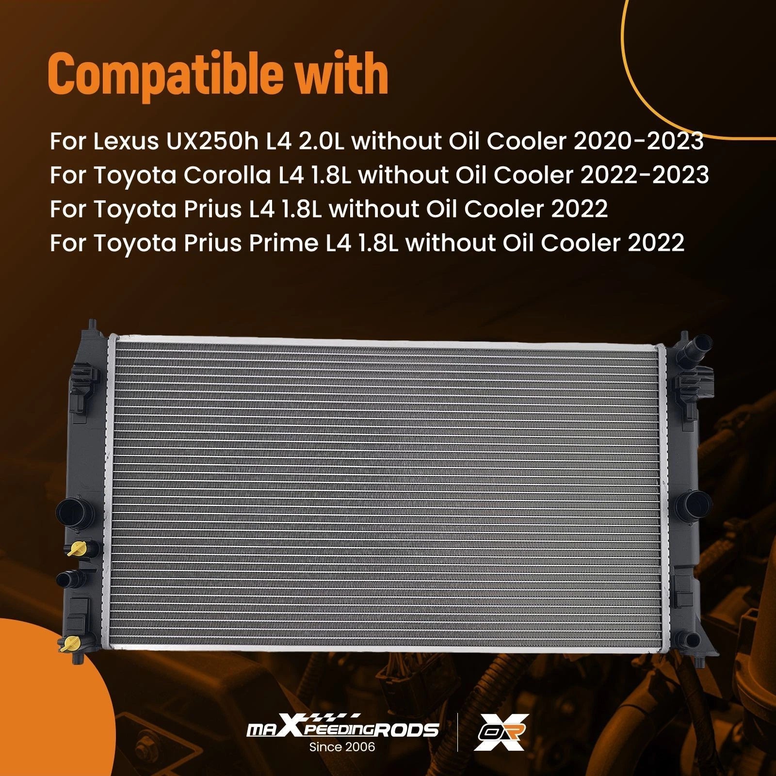 Aluminum Engine Cooling Radiator for Toyota Corolla (2022–2023) TO3010377