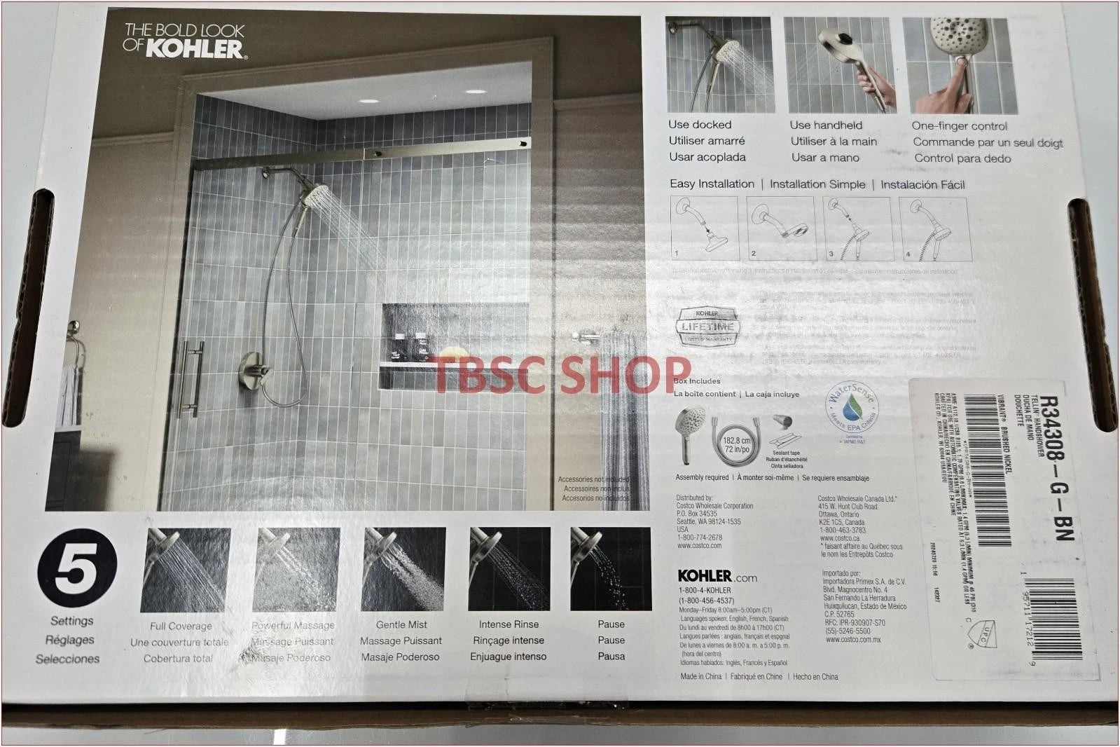 Kohler Tellin Handshower for (1.75 GPM, Brushed Nickel)