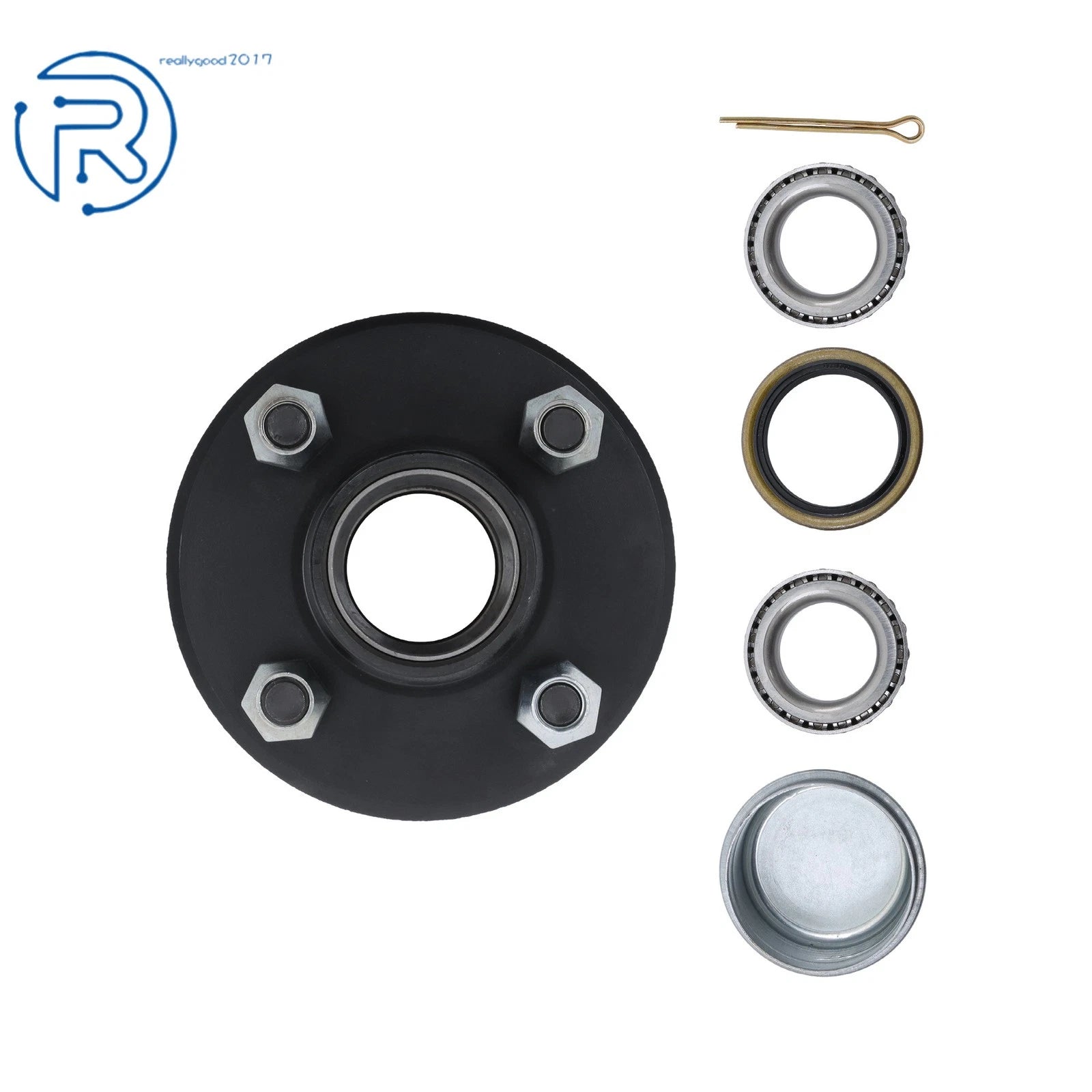 Set of 4 Trailer Wheel Hub Bearings Kits for 2000lbs 1-1/16" Spindle