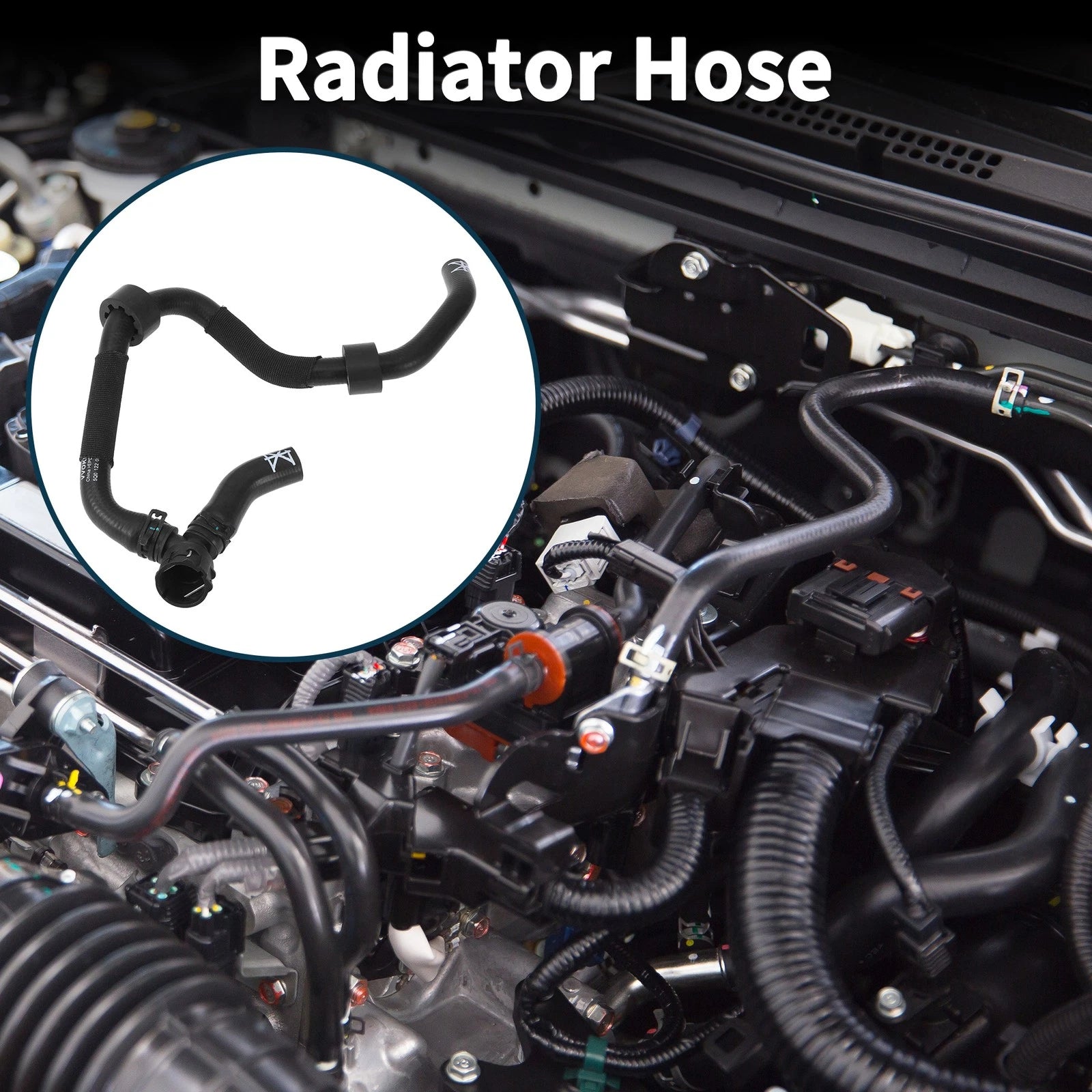 Radiator Hose Coolant Pipe for Volkswagen Golf Alltrack (2017–2019) Rubber