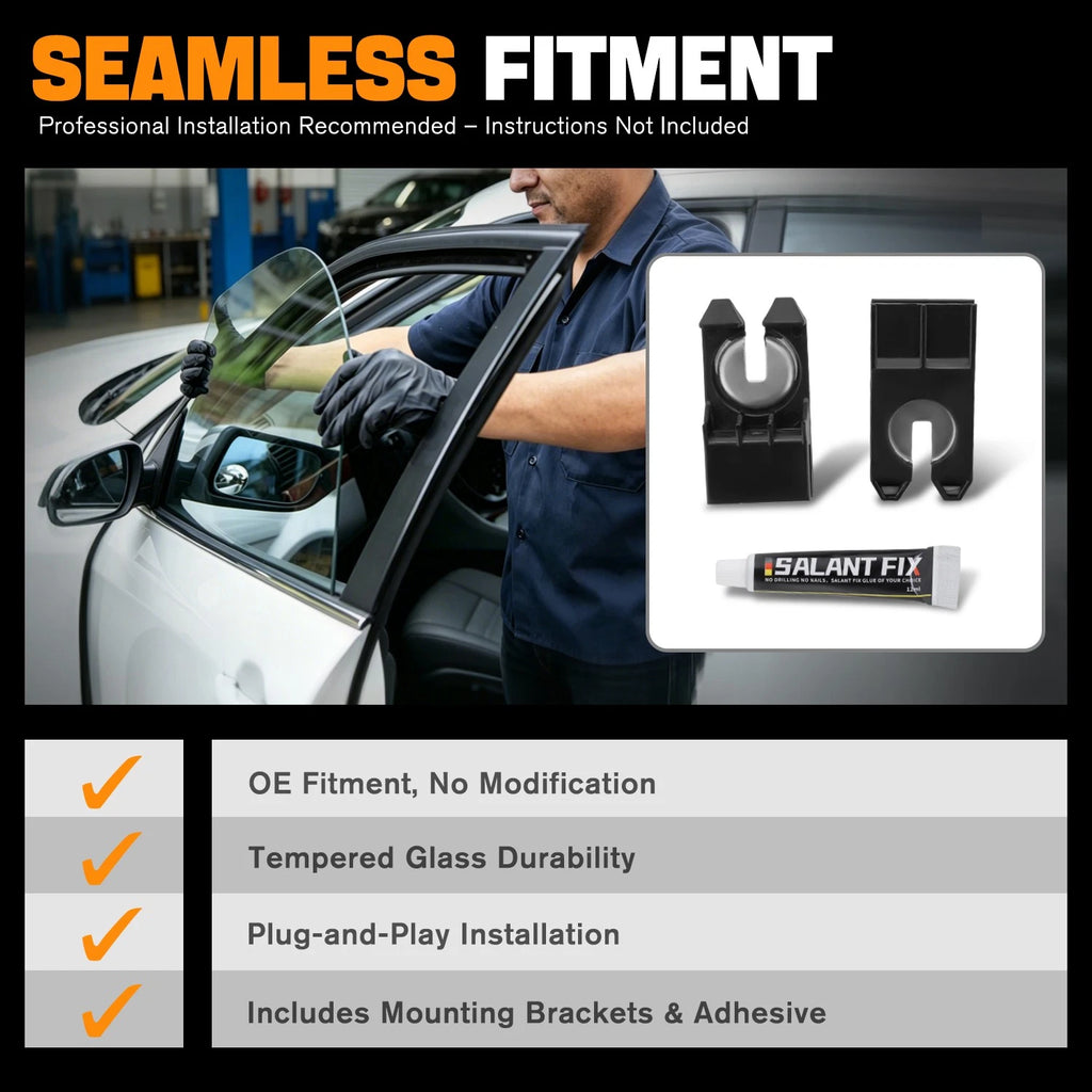 Front Passenger Right Door Window Glass for Ram 1500 (2019–2026)