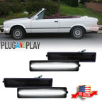 Smoke White LED Side Marker Lights for BMW E30 3 Series, E34 5 Series (1982–1996)